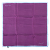 Large Purple Silk Pocket Square 42cm
